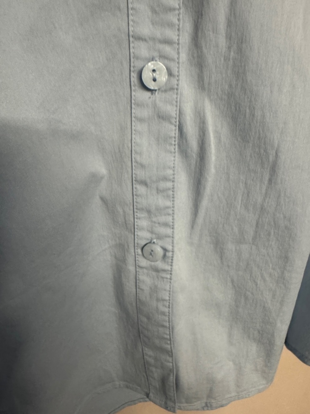 Stella Carakasi Oversized Button-Up Tunic, Size XL, Color Light Blue - Picture 4 of 11